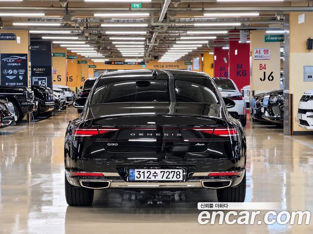Genesis G90 Gasoline 3.5 Turbo e-S/C AWD LWB — пробег 20 960 км — фото 4 из 5