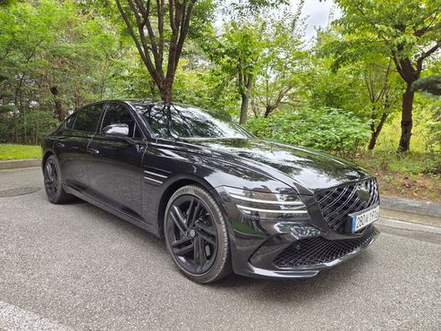 Genesis G80 Gasoline 2.5 Turbo AWD Black — пробег 26 500 км — фото 1 из 5