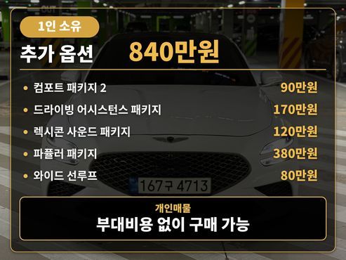 Genesis G70 Gasoline 2.0T 4WD — пробег 51 000 км — фото 2 из 5